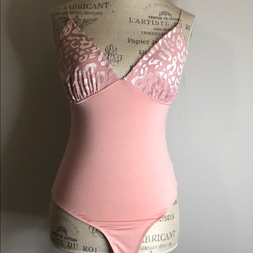Blue Blush Pink & Leopard Body Suit